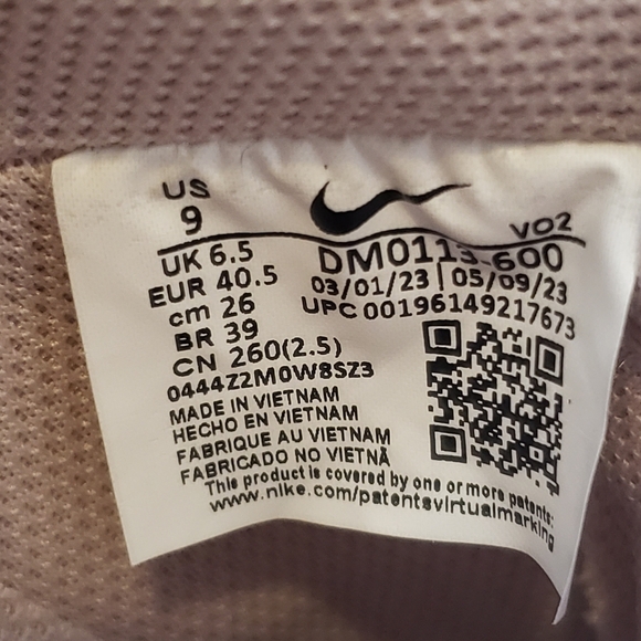 Nike Pink and White Platform Sneakers - Picture 4 of 5